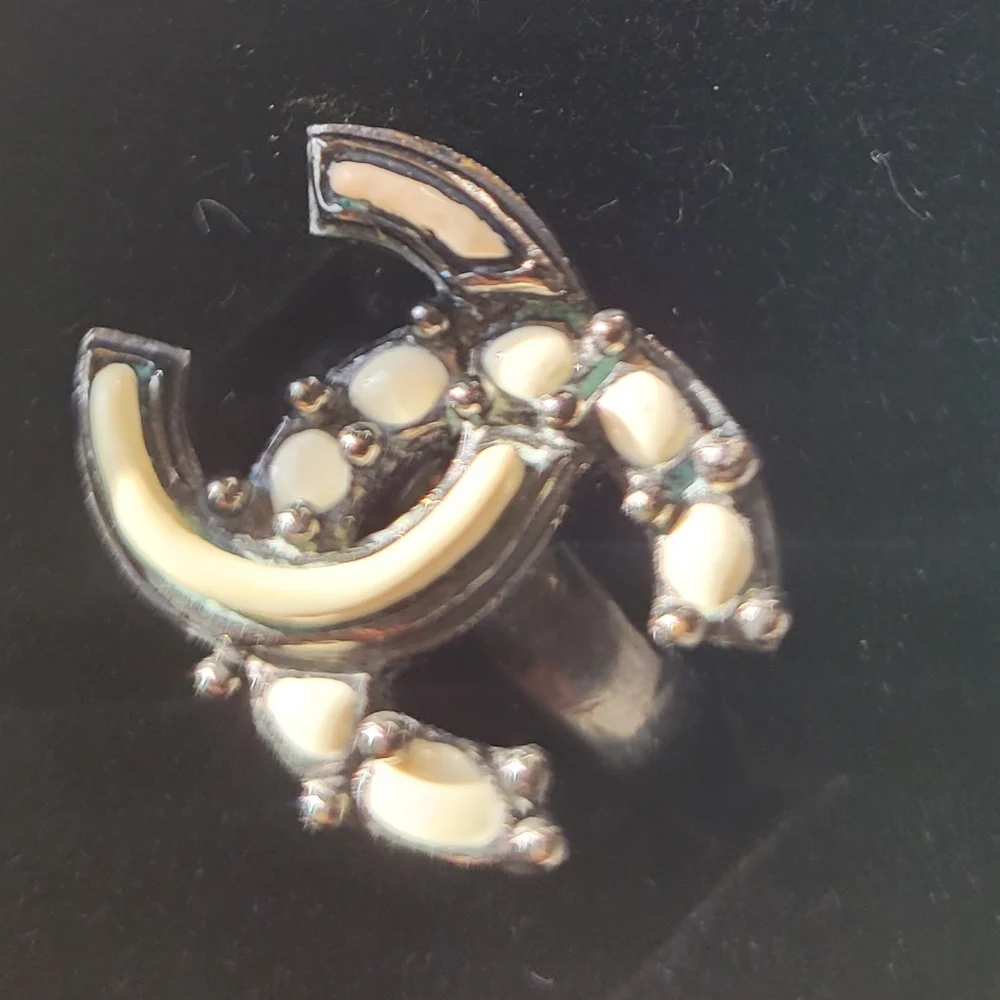 Chanel Gunmetal Ring